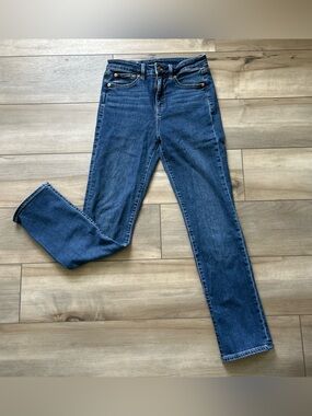 GAP Classic Straight Leg Women's Jeans - Dark Blue Denim Size 27 / 4R